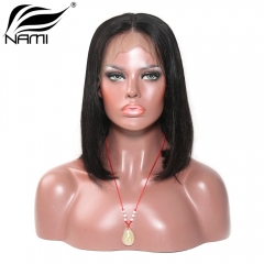 NAMI HAIR Short BoB Wig 130% Density Brazilian Straight Virgin Human Hair